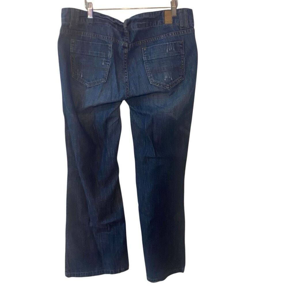 Maurice’s wide leg size 13/14 low rise distressed jeans 100% cotton - Picture 4 of 5